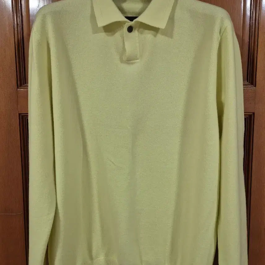 [BUNJANG] Yellow Collar Knit Top / 옐로우  카라 니트 105