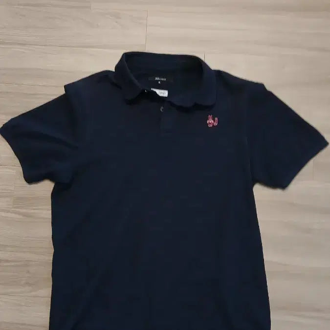 [BUNJANG] JILLSTUART Navy Polo Shirt (Shoulder Discoloration) - Size 100 / JILLSTUART 네이비 반팔 폴로티 어깨색바램 앞뒤 100사이즈