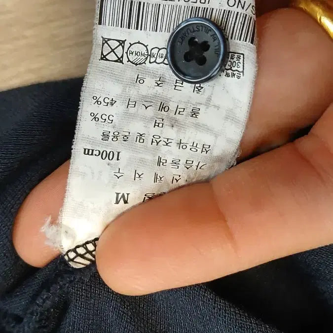 [BUNJANG] JILLSTUART Navy Polo Shirt (Shoulder Discoloration) - Size 100 / JILLSTUART 네이비 반팔 폴로티 어깨색바램 앞뒤 100사이즈