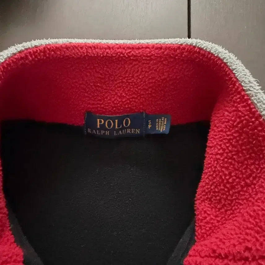 [BUNJANG] Polo Black USA Flag Fleece Zip-Up / 폴로 블랙 USA 성조기 플리스 집업