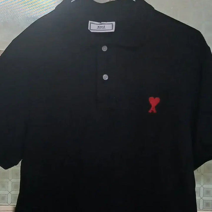 [BUNJANG] AMI Paris Cotton Short-Sleeve T-Shirt Black Size 90 / ami  아미 반팔 티셔츠 90 사이즈 (공용)