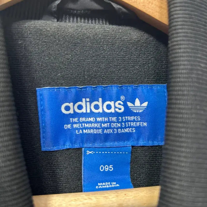 [BUNJANG] Adidas Quilted Black Bomber Jacket M / 아디다스 퀼팅 블랙 봄버 자켓 M