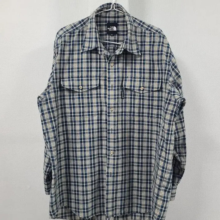 [BUNJANG] The North Face Checkered Shirt 100 / 노스페이스 체크 셔츠 남방 100