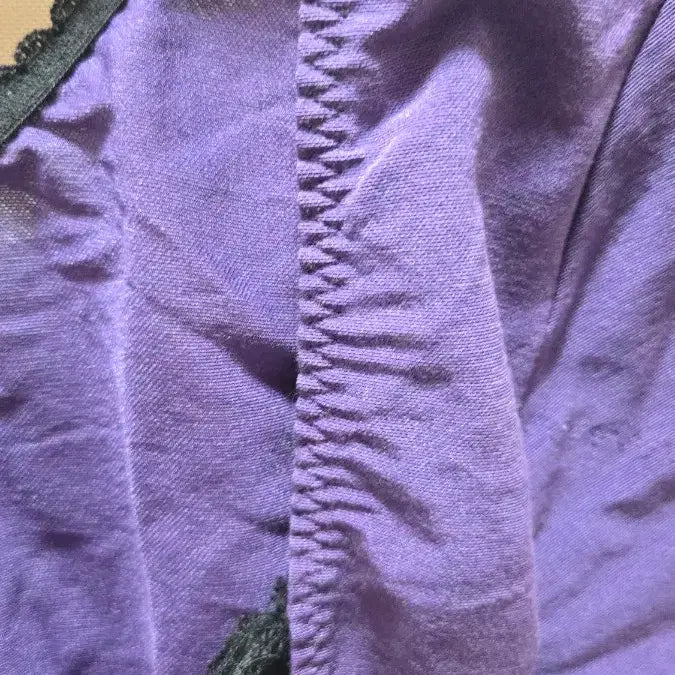 [BUNJANG] Purple Lace Short Sleeve Bodysuit 90 / 퍼플 레이스 여성 반팔 바디수트 90