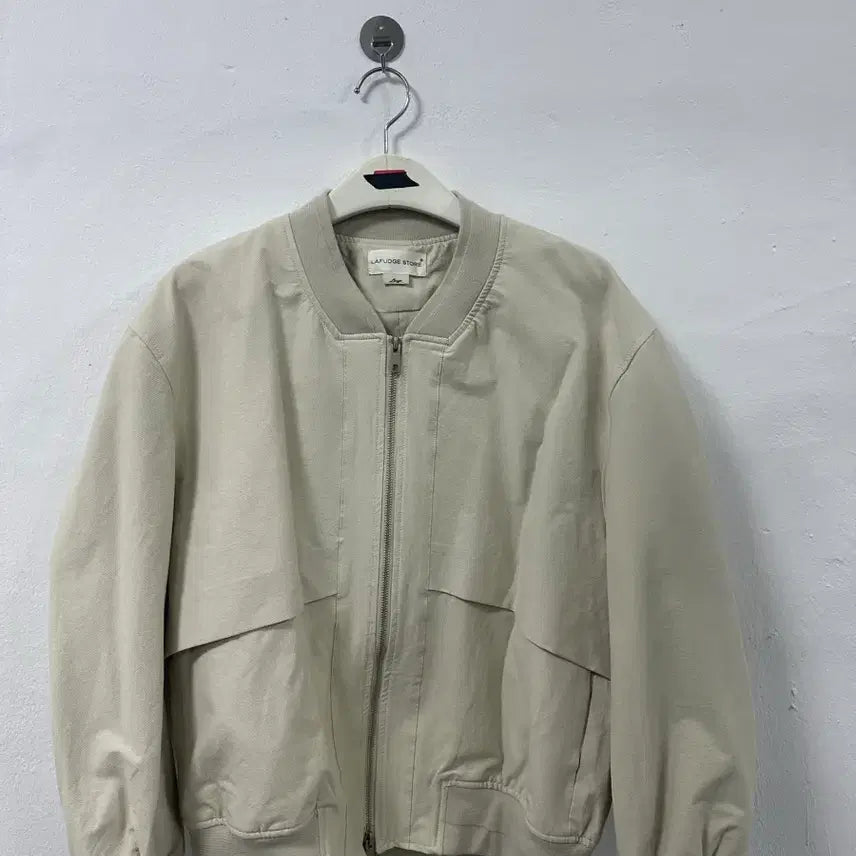 [BUNJANG] Lapel Store Bomber Jacket Beige L / 라퍼지스토어 봄버 자켓 베이지