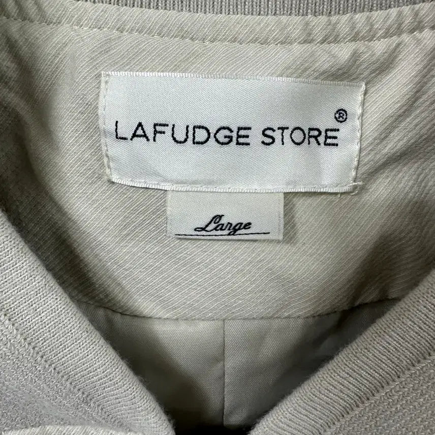 [BUNJANG] Lapel Store Bomber Jacket Beige L / 라퍼지스토어 봄버 자켓 베이지