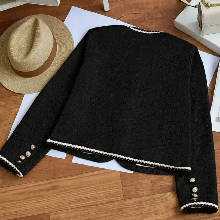 [BUNJANG] High-Quality Tweed Black Jacket / 새상품 고퀄 트위드 블랙 자켓