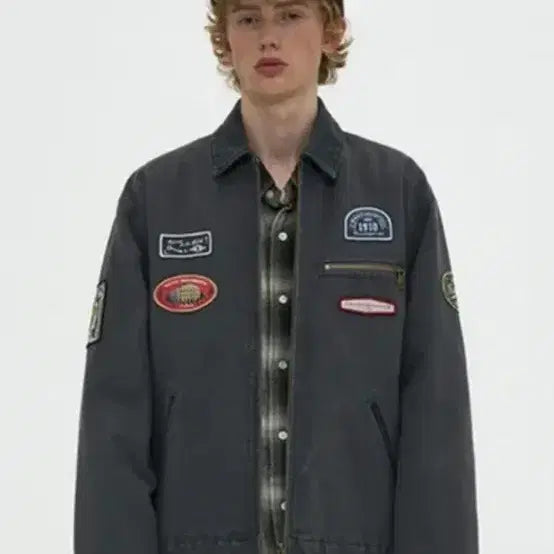 [BUNJANG] Partimento 3M Thinsulate VTG Washed Patchwork Jacket / 파르티멘토 3M 신슐레이트 VTG 워시드 패치 워크 자켓