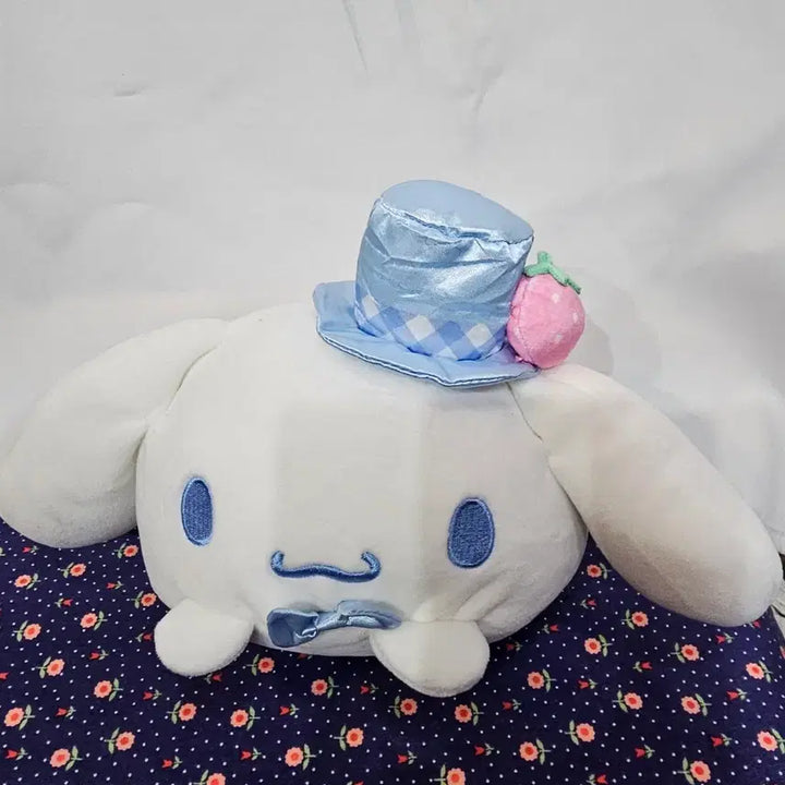 [BUNJANG] Cinnamoroll Plush Blue Hat / 시나모롤 인형 블루 모자