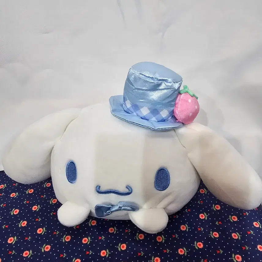 [BUNJANG] Cinnamoroll Plush Blue Hat / 시나모롤 인형 블루 모자