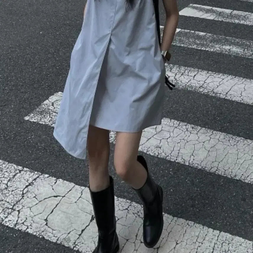 [BUNJANG] Trimming Bird Mini Dress (Gray) / 트리밍버드 소아 미니원피스 (Gray)
