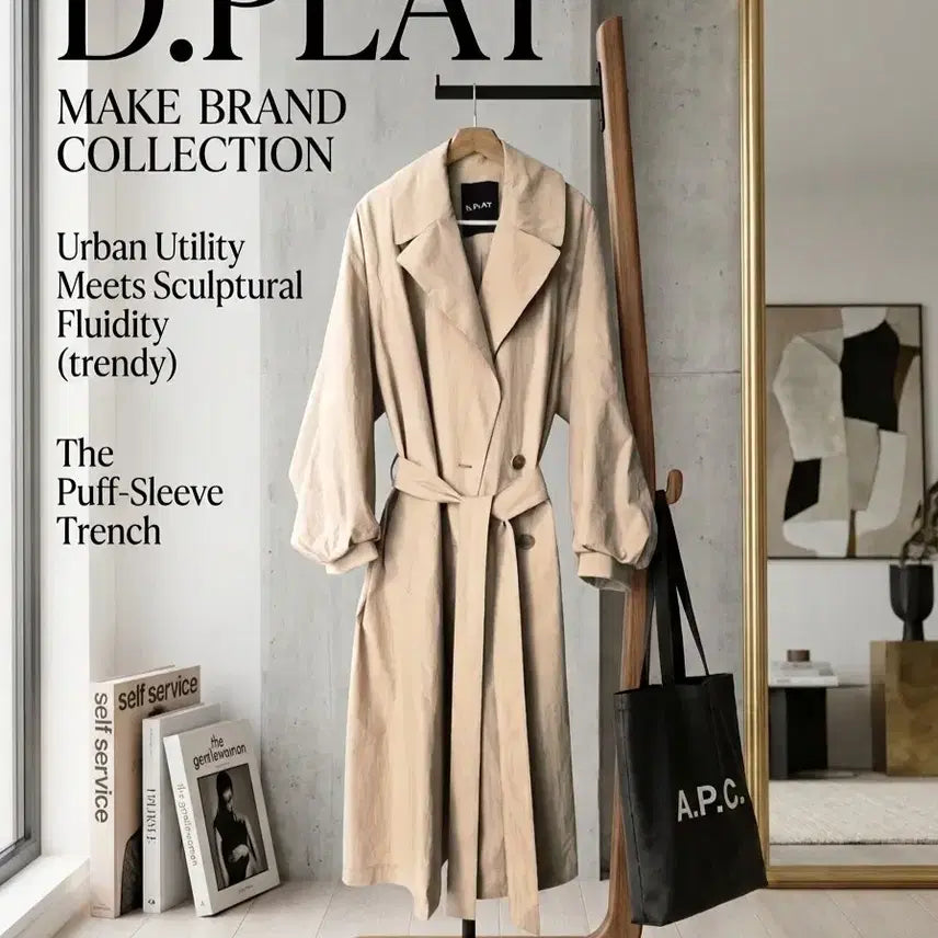[BUNJANG] D.PLAT ABBY Trench Coat (M) / [새상품] D.PLAT 디플랫 프리미엄 트렌치코트 (M)