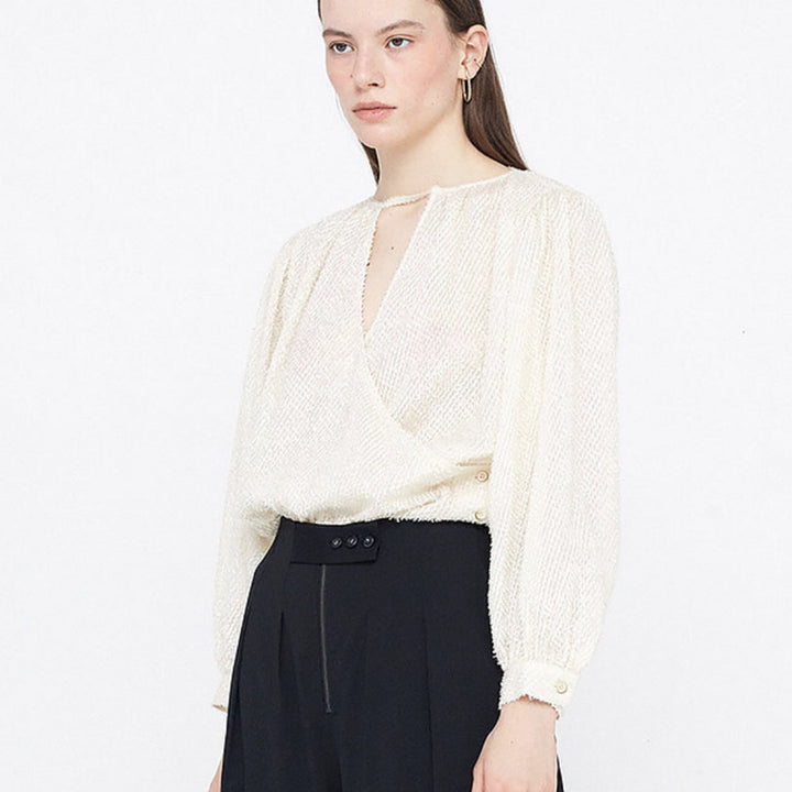 [BUNJANG] Wunderkammer Textured Blouse / 분더캄머 텍스쳐 블라우스
