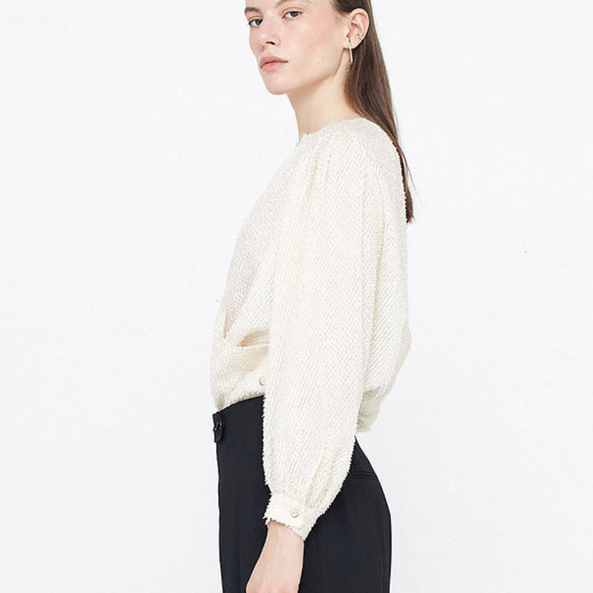 [BUNJANG] Wunderkammer Textured Blouse / 분더캄머 텍스쳐 블라우스