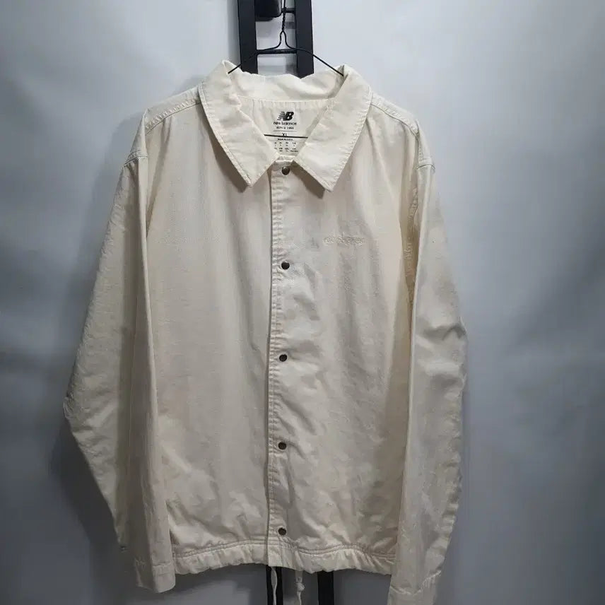 [BUNJANG] New Balance Coach Jacket Ivory XL / 뉴발란스 코치 자켓 아이보리 xl