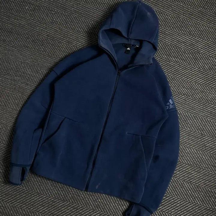 [BUNJANG] Adidas Z.N.E. Aeroready Hooded Zip-up Navy Jacket / 아디다스 Z.N.E. 에어로레디 후드집업 네이비y 4902