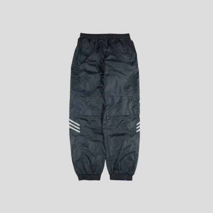 [BUNJANG] Adidas 90s Black Gray Raglan Mesh Tracksuit Set / 아디다스 90s 블랙 그레이 배색 로고 삼선 레글런 이너메쉬 올드스쿨 바