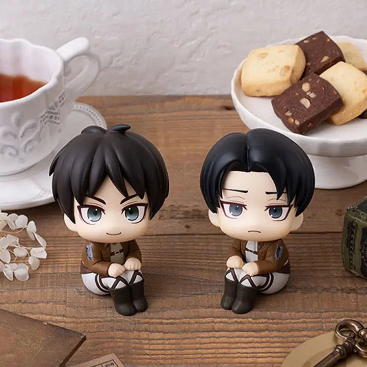 [BUNJANG] Attack on Titan Eren &amp; Levi Look Up Figure Set / [미개봉/특전O] 에렌 리바이 룩업 피규어 세트 진격의 거인 리바이 에렌