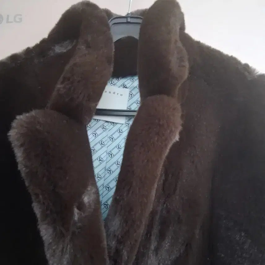 [BUNJANG] Sandro Faux Fur Coat / Sandro 산드로 페이크퍼 코트