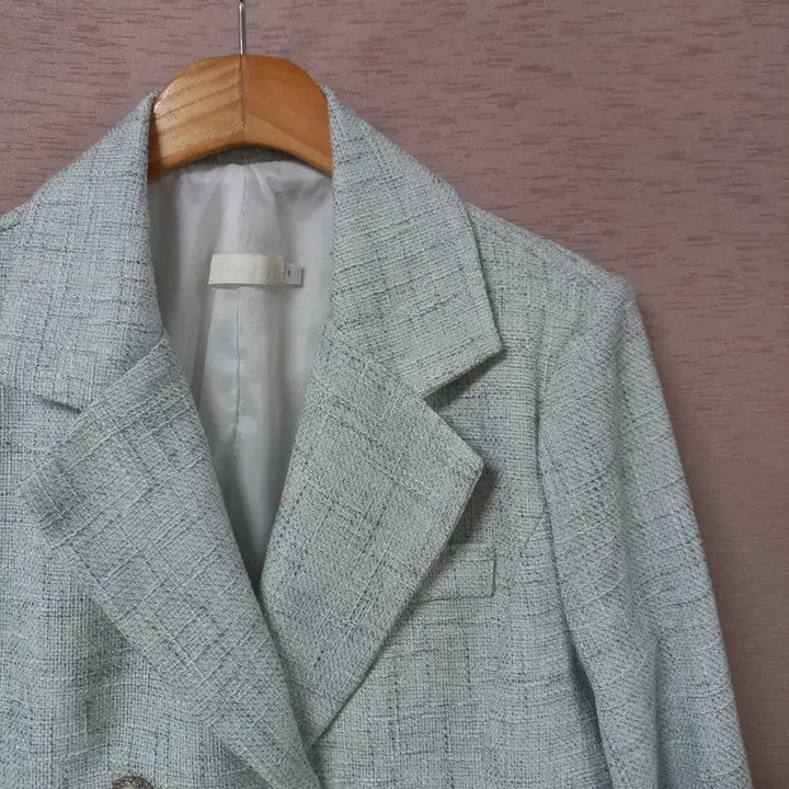 [BUNJANG] B3-27 Pleated Hem Double Button Long Jacket / B3-27/밑단주름 더블버튼 롱자켓 여성
