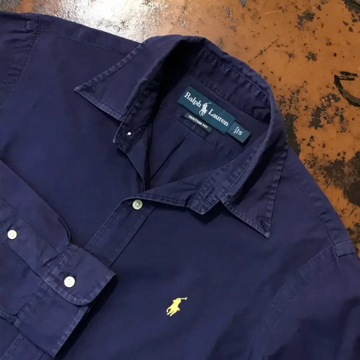 [BUNJANG] Polo Ralph Lauren Light Navy Cotton Shirt / 폴로랄프로렌 라이트 네이비 코튼 셔츠 남방 남성 102 여성 루즈핏