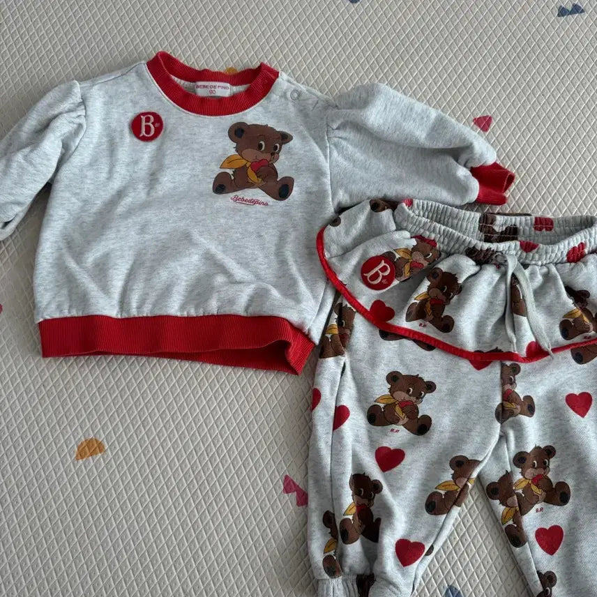 [BUNJANG] Bebepino 90 Size Top and Bottom Set / 베베드피노 상하복 90사이즈