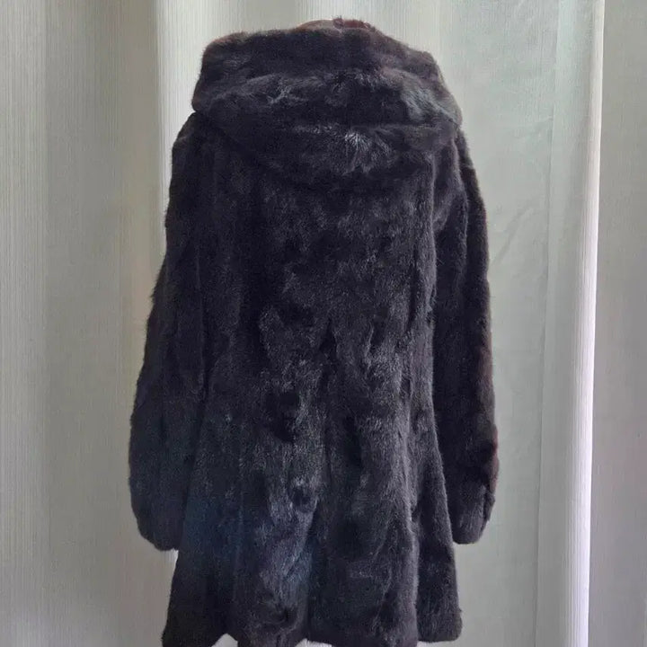[BUNJANG] Jindo Klever Mink Hooded Half Coat / 진도 Klever 밍크 후드 하프 코트55~66
