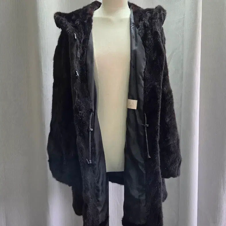 [BUNJANG] Jindo Klever Mink Hooded Half Coat / 진도 Klever 밍크 후드 하프 코트55~66