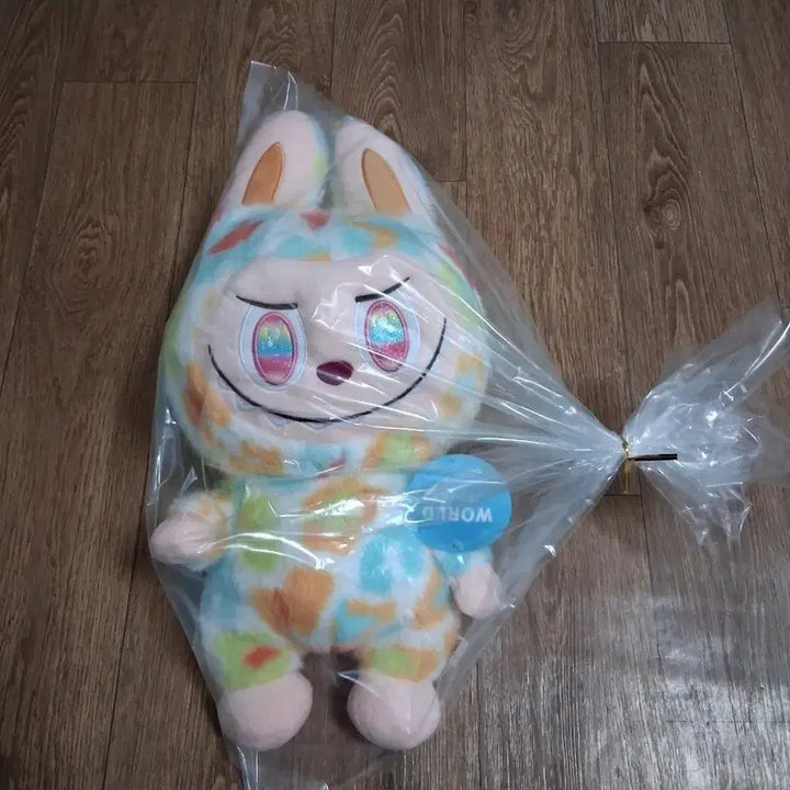 [BUNJANG] Rainbow Labubu Plush Doll 47cm / 레인보우 라부부 봉제인형47센티(무료배송)