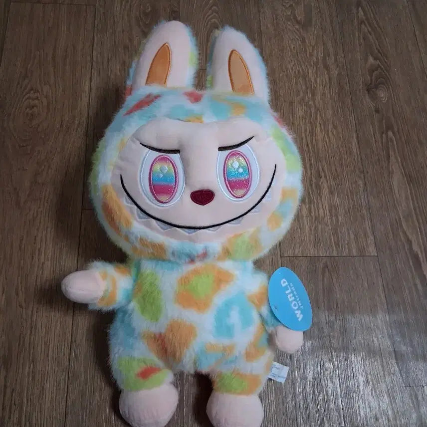 [BUNJANG] Rainbow Labubu Plush Doll 47cm / 레인보우 라부부 봉제인형47센티(무료배송)