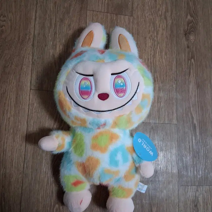 [BUNJANG] Rainbow Labubu Plush Doll 47cm / 레인보우 라부부 봉제인형47센티(무료배송)