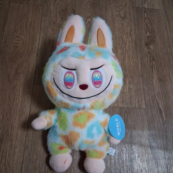 [BUNJANG] Rainbow Labubu Plush Doll 47cm / 레인보우 라부부 봉제인형47센티(무료배송)