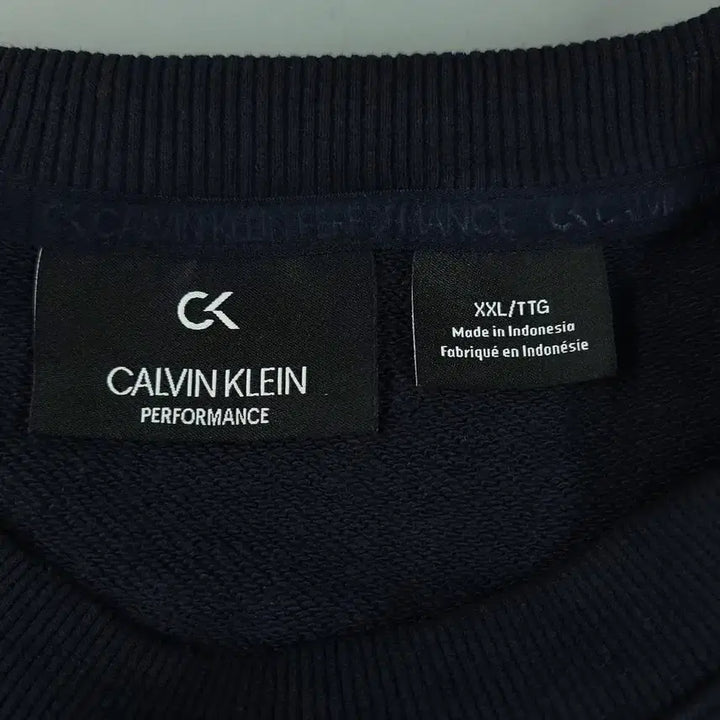 [BUNJANG] Calvin Klein Performance Cotton Blend Color Block Logo T-shirt / 캘빈클라인 퍼포먼스 네이비 블랙 카키 배색 스펠아웃 박스로고 코튼블렌드