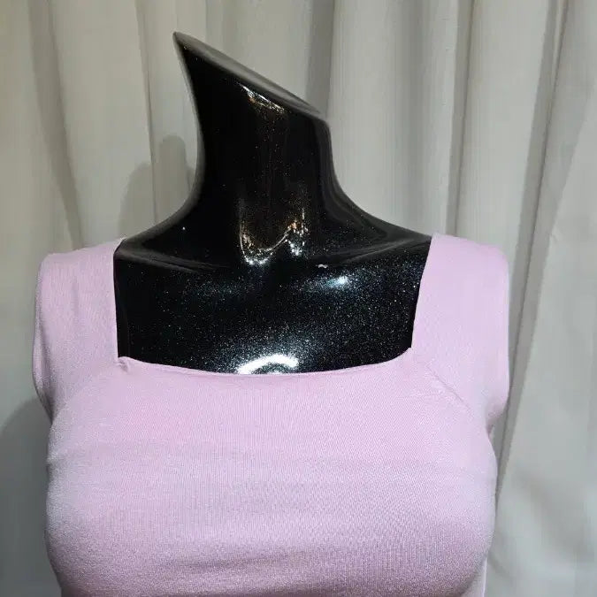 [BUNJANG] Square Neck Lilac Tank Top / 앞뒤 스퀘어넥 연보라 탑나시