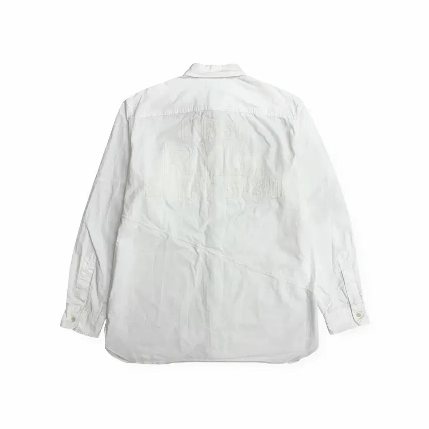[SOLD OUT] 폴로 랄프로렌 빅로고 투포켓 화이트 견장 긴팔 셔츠 xl