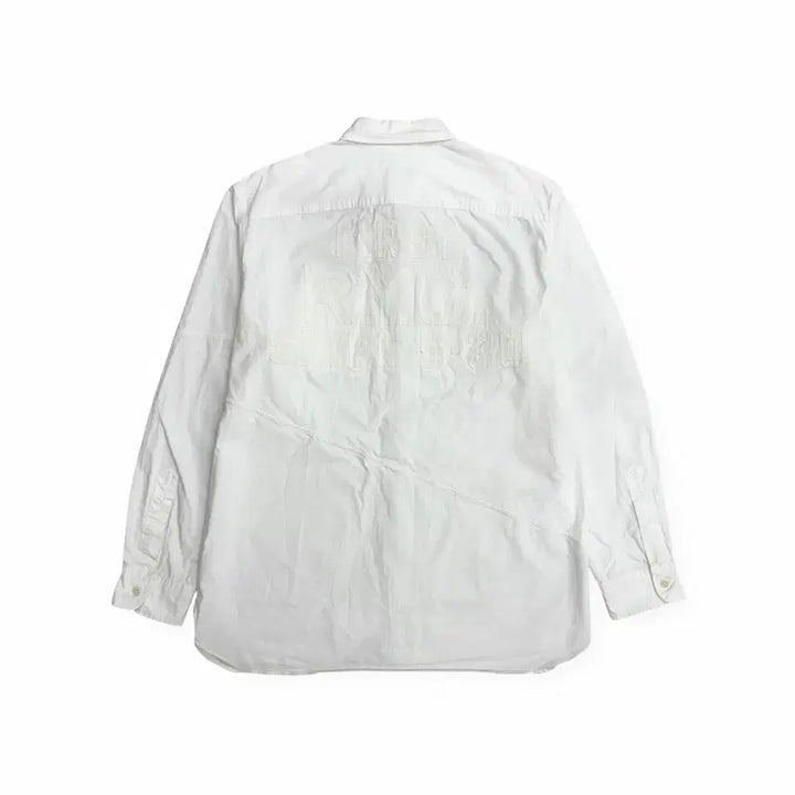 [SOLD OUT] 폴로 랄프로렌 빅로고 투포켓 화이트 견장 긴팔 셔츠 xl