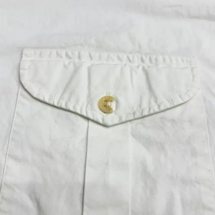 [SOLD OUT] 폴로 랄프로렌 빅로고 투포켓 화이트 견장 긴팔 셔츠 xl