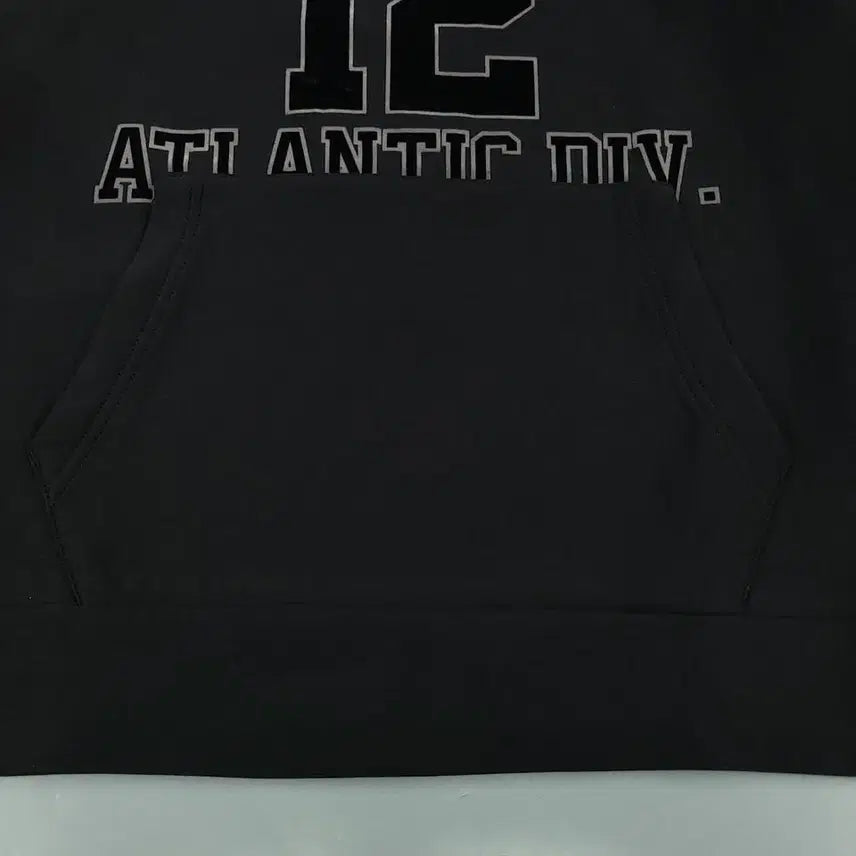 [BUNJANG] NBA Brooklyn Nets Kangaroo Pocket Sweatshirt / NBA 엔비에이 블랙 그레이 배색 브루클린 네츠 캥거루포켓 맨투맨 티셔츠