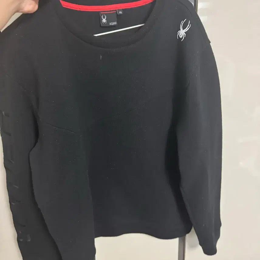 [BUNJANG] Spider Black Fleece Knit XXL / 스파이더 블랙 기모 니트 xxl