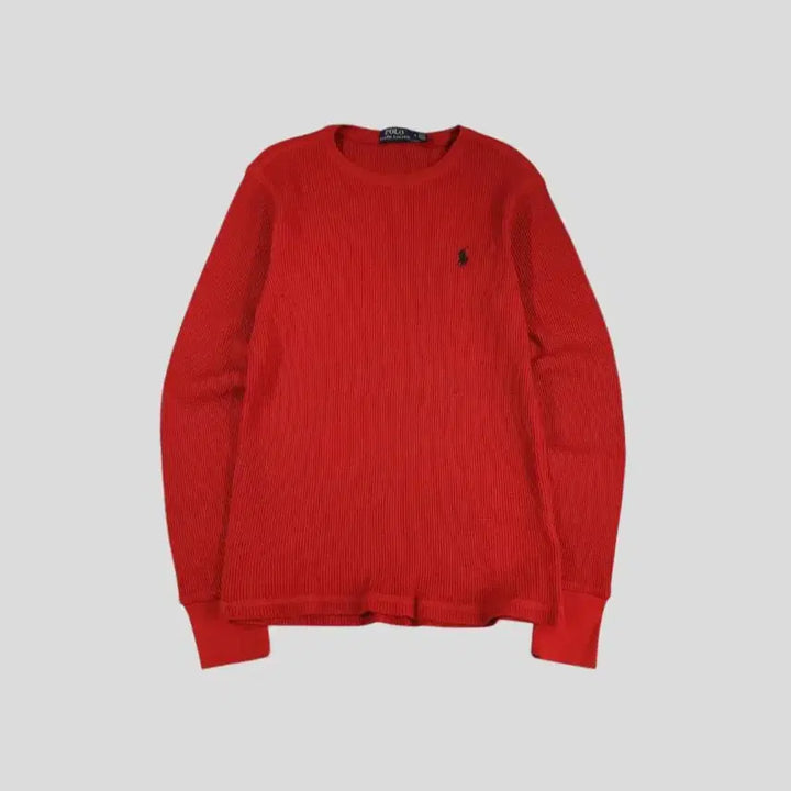 [BUNJANG] Polo Ralph Lauren Red Charcoal Pony Waffle Cotton Long Sleeve T-shirt / 리바이스 511 흑청 블랙탭 슬림 스트레이트핏 블랙진 청바지 데님팬츠 3