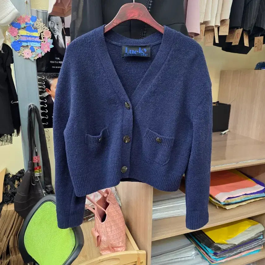 [BUNJANG] Lucky Chouette Knit Cardigan / 럭키슈에트 니트 가디건