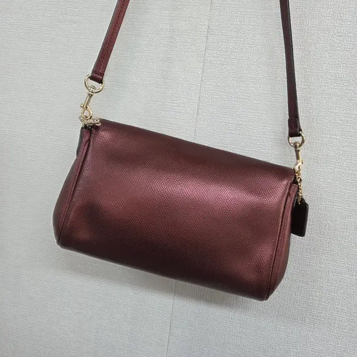 [BUNJANG] Coach Burgundy Crossbody Bag / 코치  버건디 크로스백