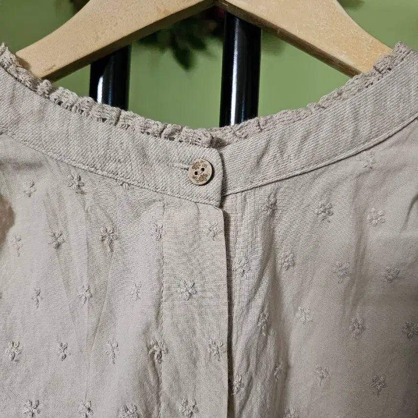 [BUNJANG] Ivory Gauze Cotton Blouse / 거즈면 남방