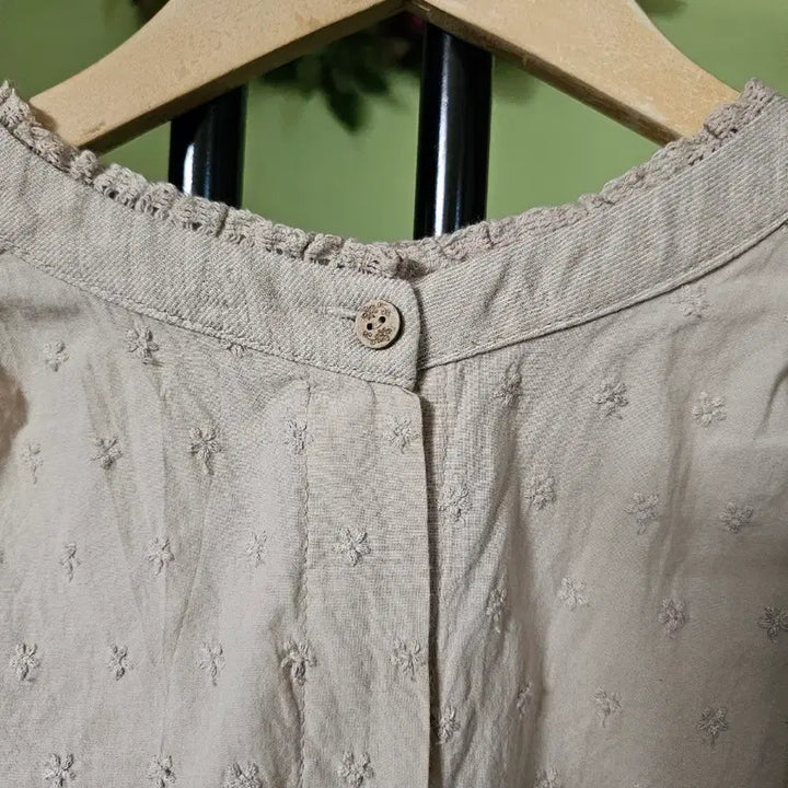 [BUNJANG] Ivory Gauze Cotton Blouse / 거즈면 남방