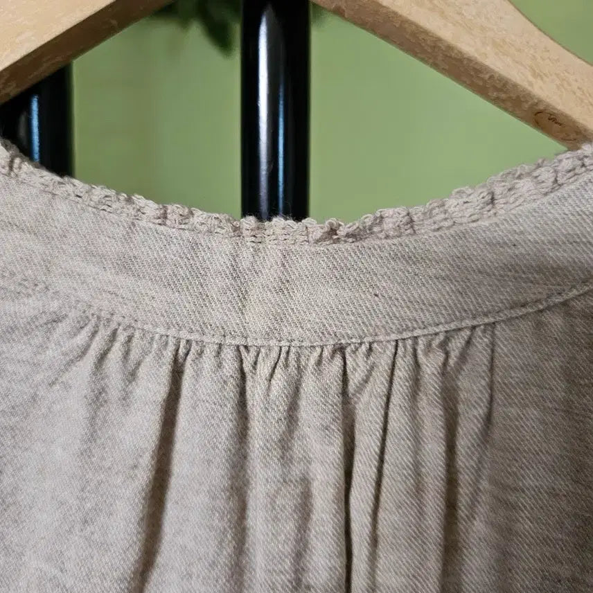 [BUNJANG] Ivory Gauze Cotton Blouse / 거즈면 남방