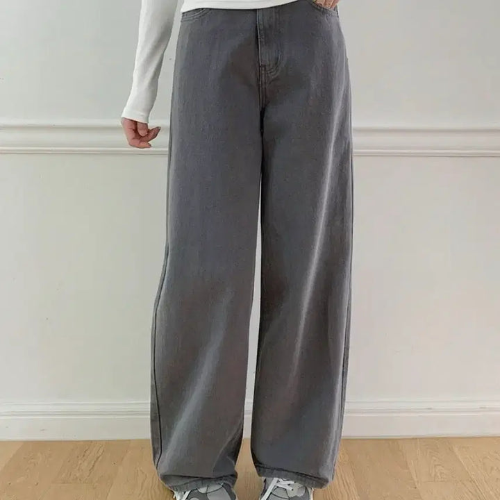 [SOLD OUT] 와이드 청바지 그레이