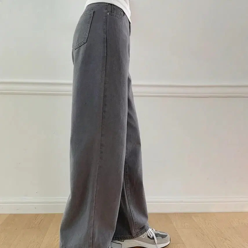 [SOLD OUT] 와이드 청바지 그레이