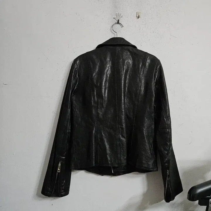 [BUNJANG] PRELIN Black Lambskin Leather Rider Jacket (Size 55) / PRELIN 블랙 양가죽 라이더 자켓55