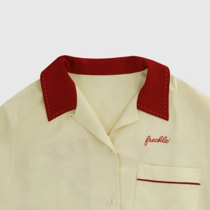 [BUNJANG] Freckle Bowling Shirt - Yellow / 새상품/프레클 bowling shirt in yellow