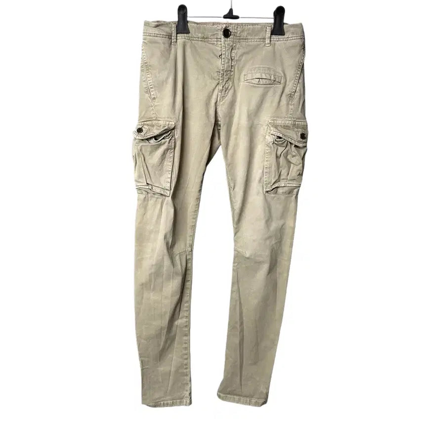 [BUNJANG] 31 Cibilia Light Beige Slim Cargo Pants / 31 시빌리아 라이트베이지 슬림 카고 팬츠